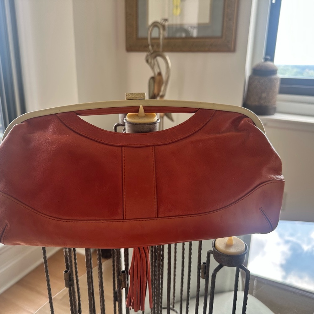 Stylish Latico NJ Orange 
 Real Leather Clutch - Picture 10 of 15